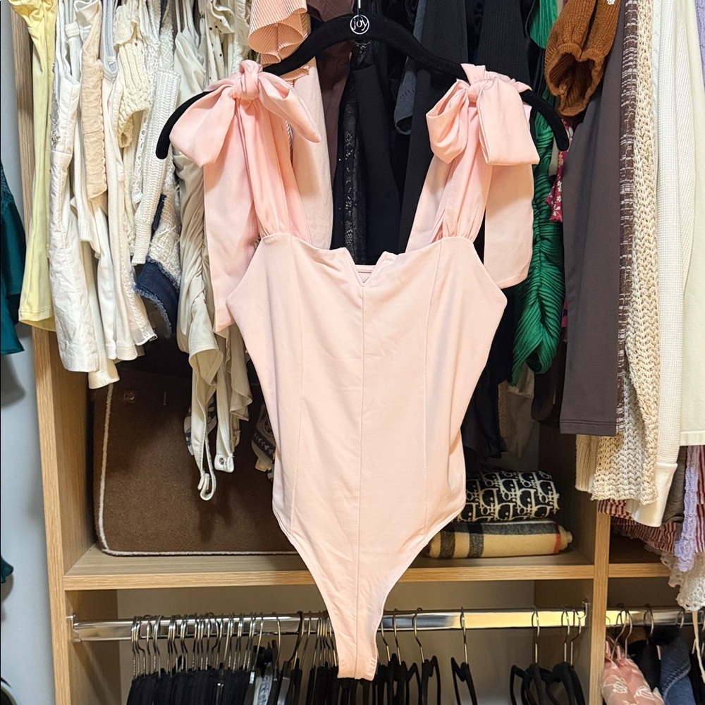 pink rose bodysuit size XS